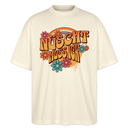 BERLINER RETRO-NÜSCHT-Oversized Unisex Bio T-Shirt - Weißgrau