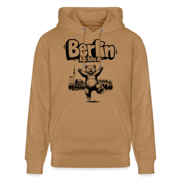 BERLIN ICK LIEBE DIR-Unisex Bio-Hoodie - Karamell 
