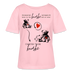 Berlin Shirt in hellrosa-Leichtes Damen Bio mit „It’s never too late to be knorke“ Print, Teddy und Herz, Berliner Schnauze Design.