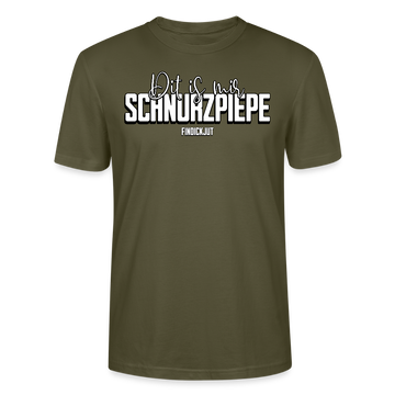 SCHNURZPIEPE-Unisex T-Shirt BIO II - Khaki