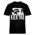 KIEK MA - Der weisse Frontprint in Berliner Schnauze auf dem Relaxed Fit Unisex Bio-T-Shirt Sparker - Schwarz