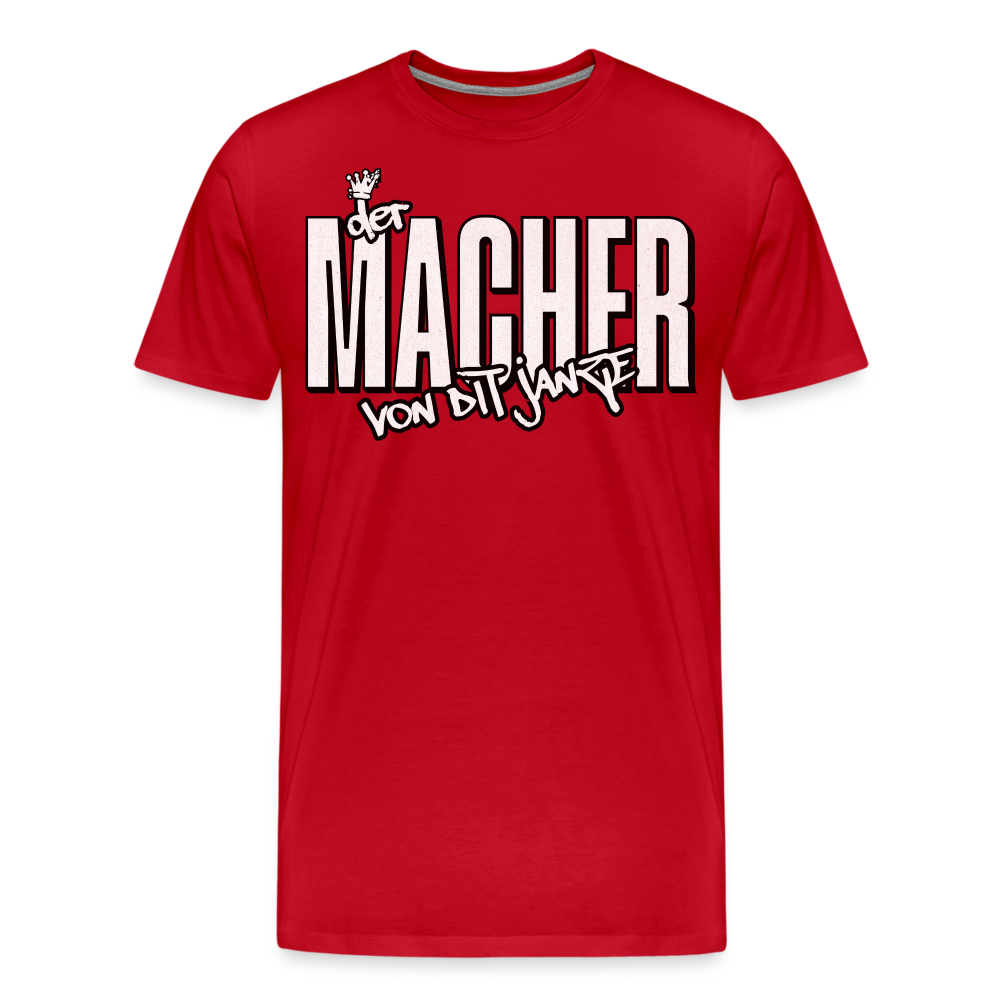 DER MACHER VON DIT JANZE - Männer Premium T-Shirt - Rot