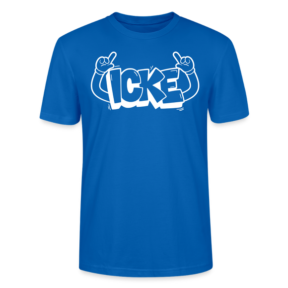 ICKE-Unisex T-Shirt mit Berliner Schnauze - Pfauenblau