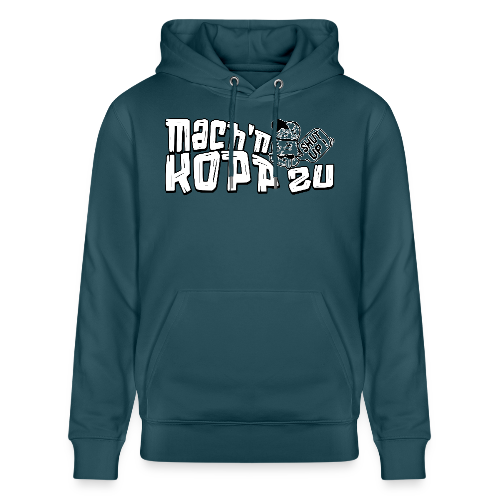 MACH'N KOPP ZU-Unisex Bio-Hoodie II - Dunkles Petrol