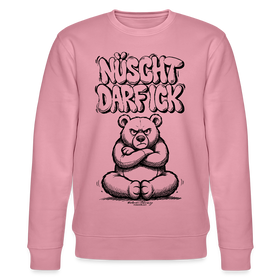 Berliner Schnauze-Unisex Bio-Sweatshirt-NÜSCHT DARF ICK - Lila Traum