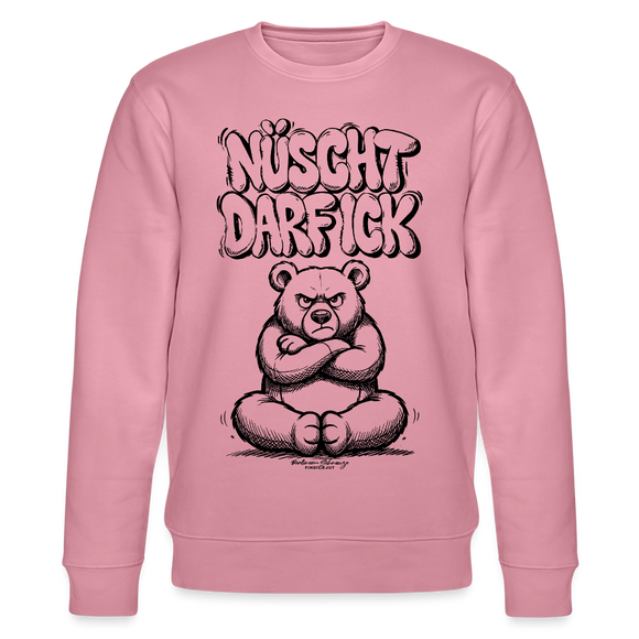 Berliner Schnauze-Unisex Bio-Sweatshirt-NÜSCHT DARF ICK - Lila Traum