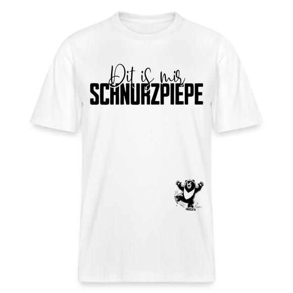 SCHNURZPIEPE - Relaxed Fit Unisex Bio-T-Shirt - Weiß