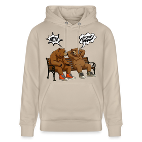 Berliner Bären mit Berliner Schnauze-WATN'? NÜSCHT-Unisex Bio-Hoodie - Beige