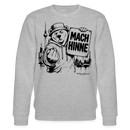 Berlin Sweatshirt mit Berliner Schnauze-MACH HINNE-Unisex Bio-Sweatshirt - Grau meliert