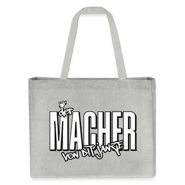 DER MACHER VON DIT JANZE -  Bio Einkaufstasche - Grau meliert