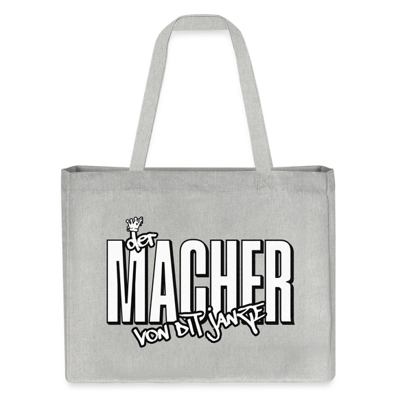 DER MACHER VON DIT JANZE -  Bio Einkaufstasche - Grau meliert