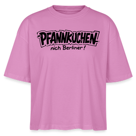 PFANNKUCHEN,nich Berliner!-Frauen Boxy Bio-T-Shirt - Pink
