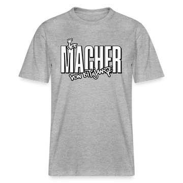 DER MACHER VON DIT JANZE - Relaxed Fit Unisex Bio-T-Shirt - Grau meliert