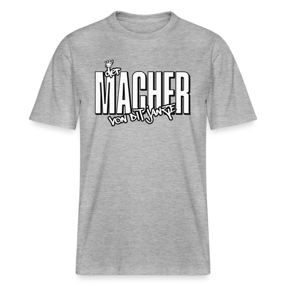DER MACHER VON DIT JANZE - Relaxed Fit Unisex Bio-T-Shirt - Grau meliert