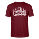 DIT IS KNORKE-Unisex T-Shirt Bio mit Berliner Schnauze - Burgunderrot