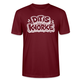 DIT IS KNORKE-Unisex T-Shirt Bio mit Berliner Schnauze - Burgunderrot