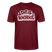 DIT IS KNORKE-Unisex T-Shirt Bio mit Berliner Schnauze - Burgunderrot