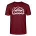DIT IS KNORKE-Unisex T-Shirt Bio mit Berliner Schnauze - Burgunderrot