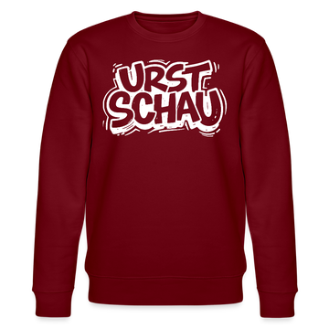 Ostalgie-Unisex Bio-Sweatshirt II - URST SCHAU - Burgunderrot