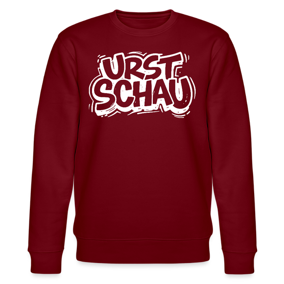 Ostalgie-Unisex Bio-Sweatshirt II - URST SCHAU - Burgunderrot