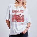 SEI KNORKE - Frontprint - Unisex Oversize Bio-T-Shirt - Weiß