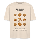 JEH MA NICH UFFN KEKS-Unisex Oversize Bio-T-Shirt - Naturweiß