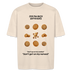 JEH MA NICH UFFN KEKS-Unisex Oversize Bio-T-Shirt - Naturweiß