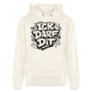 Berliner Spruch-ICK DARF DIT-Unisex Bio-Hoodie - Naturweiß 