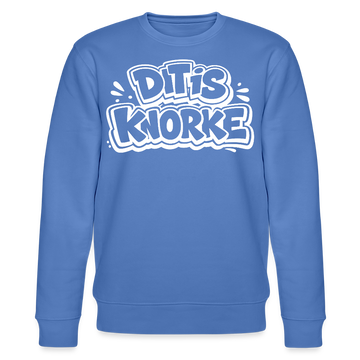 DIT IS KNORKE-Unisex Bio-Sweatshirt mit echt Berliner Schnauze - Blau