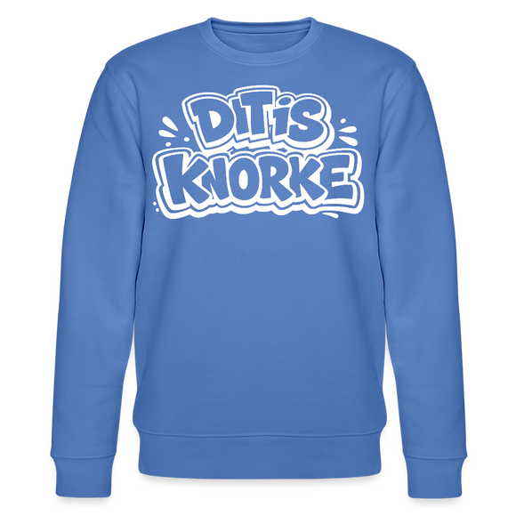 DIT IS KNORKE-Unisex Bio-Sweatshirt mit echt Berliner Schnauze - Blau