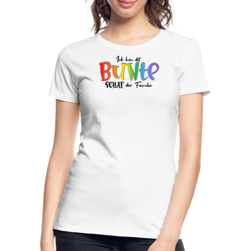 LIEBE IS BUNT-Frauen Premium Bio T-Shirt - Weiß