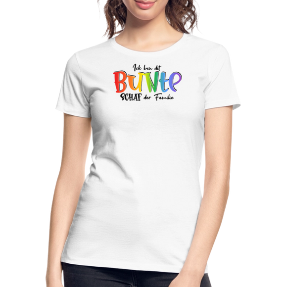 LIEBE IS BUNT-Frauen Premium Bio T-Shirt - Weiß