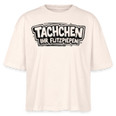 Berlin Shirt-TACHCHEN IHR FLITZPIEPEN-Frauen Boxy Bio-T-Shirt - Naturroh
