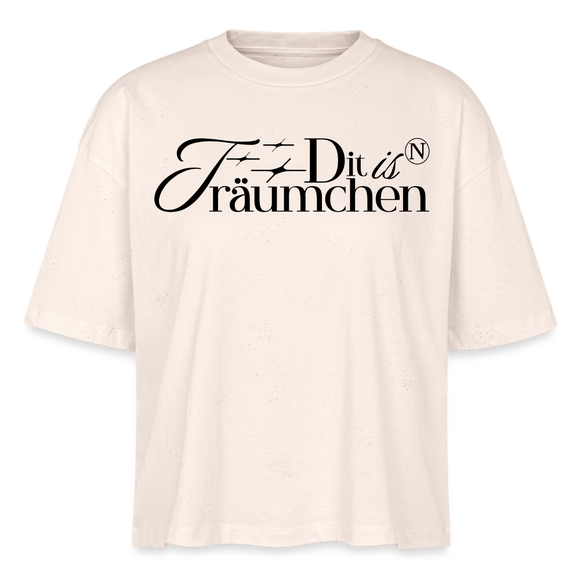 der berliner Spruch- dit is n TRÄUMCHEN-Frauen Boxy Bio-T-Shirt - Naturweiß