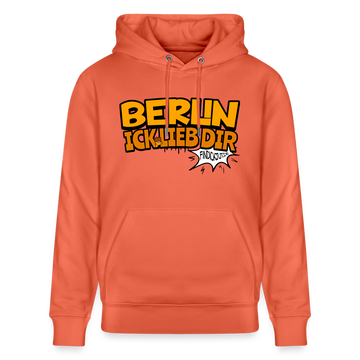 BERLIN ICK LIEB DIR - Unisex Bio-Hoodie - Hellrot