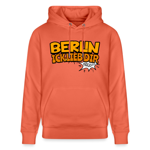 BERLIN ICK LIEB DIR - Unisex Bio-Hoodie - Hellrot