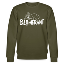 BLÜMERANT-Unisex Bio-Sweatshirt mit echt Berliner Schnauze - Khaki