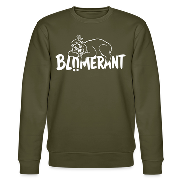 BLÜMERANT-Unisex Bio-Sweatshirt mit echt Berliner Schnauze - Khaki