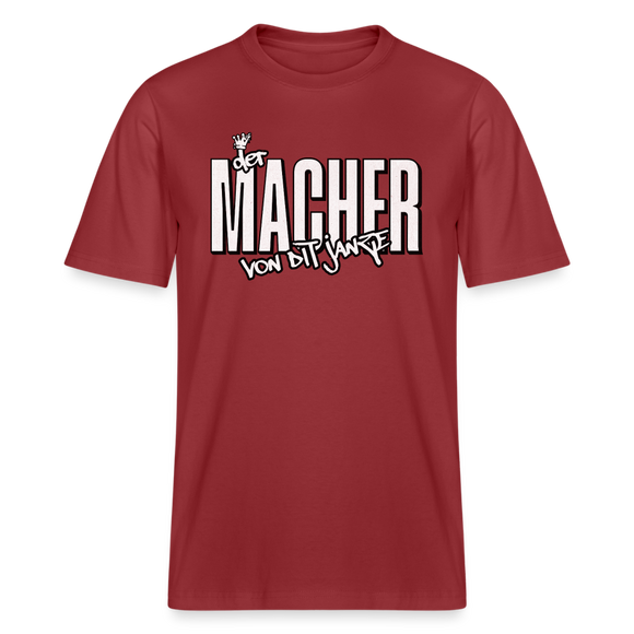 DER MACHER VON DIT JANZE - Relaxed Fit Unisex Bio-T-Shirt - Erdrot