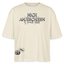 BERLINER EFFIZIENZ 'Dit Lob'-Frauen Boxy Bio-T-Shirt - Weißgrau