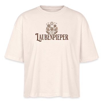 LAUBENPIEPER-Frauen Boxy Bio-T-Shirt - Naturweiß
