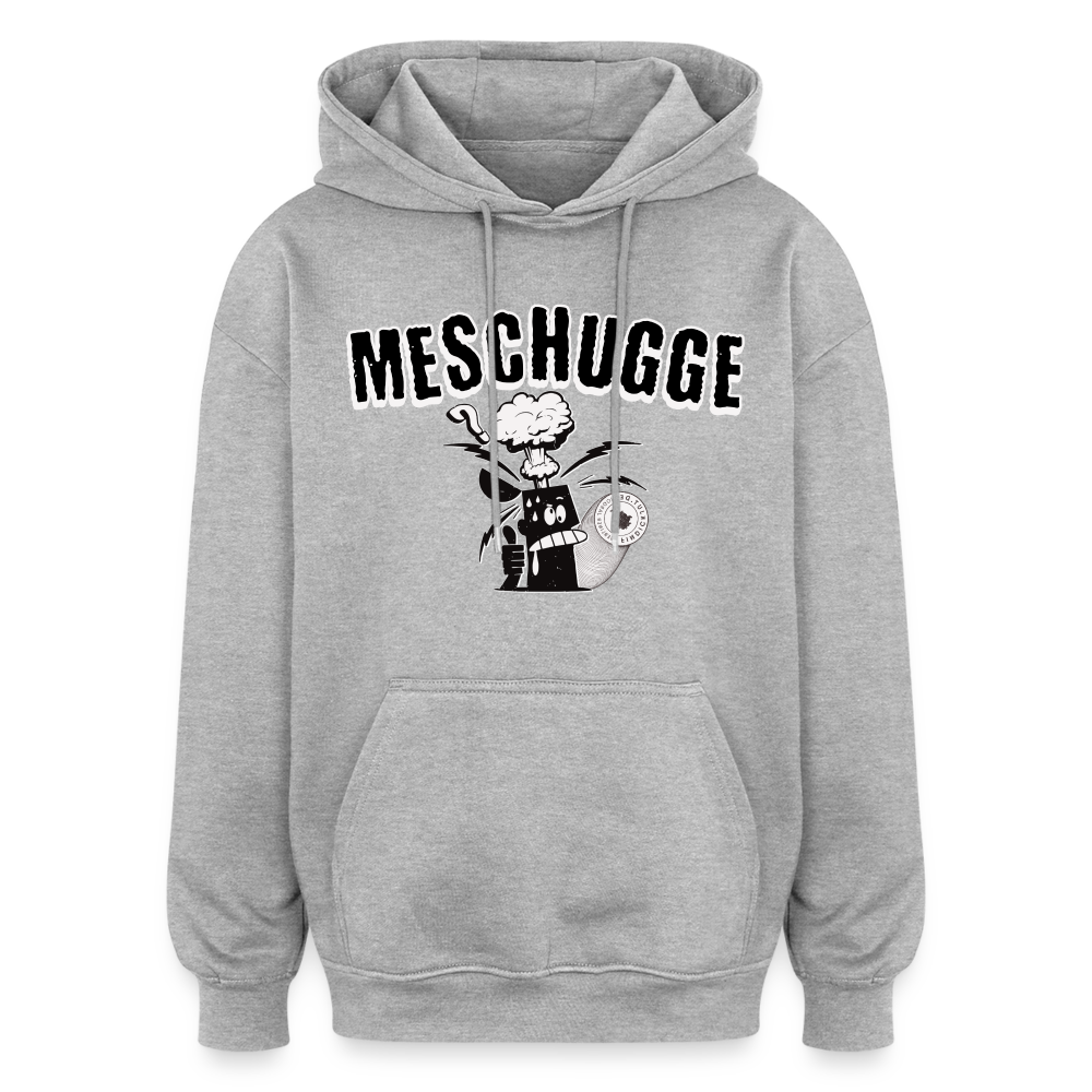 MESCHUGGE - Oversized Unisex Hoodie - Grau meliert