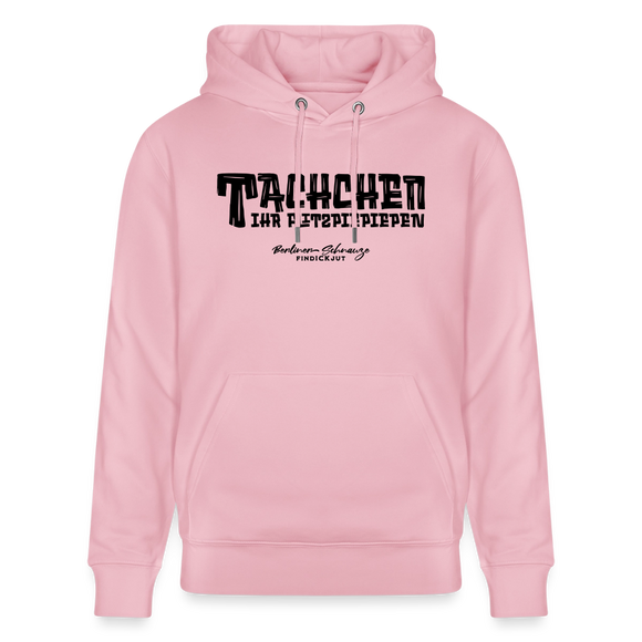 Berliner Begrüssung-TACHCHEN IHR FLITZPIEPEN-Unisex Bio-Hoodie - Hellrosa