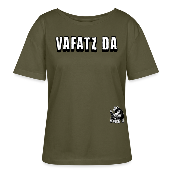 VAFATZ DA-Rundhals Frauen Bio-T-Shirt - Khaki