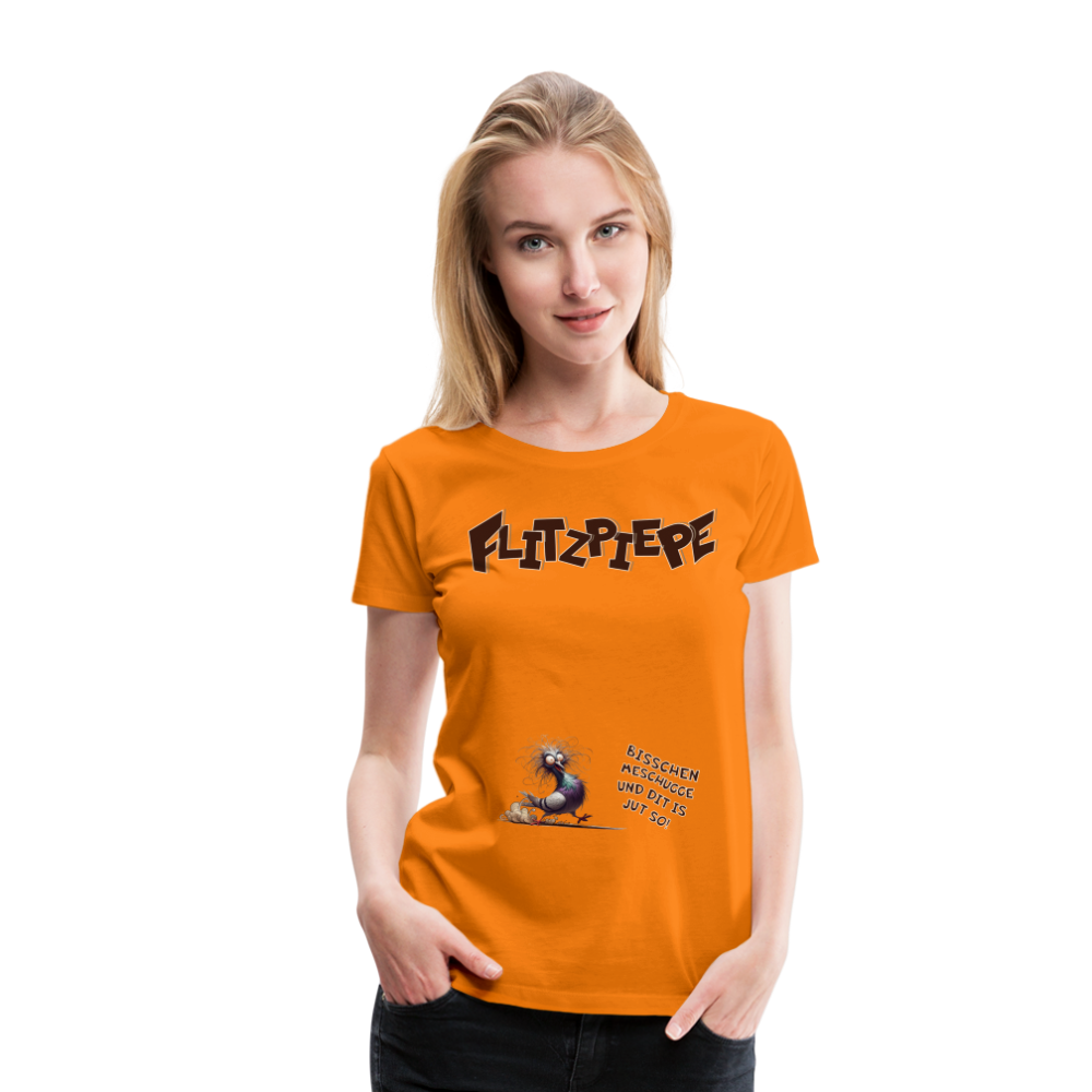 BERLINER FLITZPIEPE - Frauen Premium T-Shirt - Orange