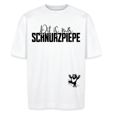 SCHNURZPIEPE - Unisex Oversize Bio-T-Shirt - Weiß