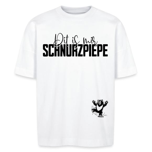 SCHNURZPIEPE - Unisex Oversize Bio-T-Shirt - Weiß