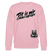 Dit is mir SCHNURZPIEPE-Unisex Bio-Sweatshirt - Hellrosa