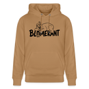BLÜMERANT-Unisex Bio-Hoodie mit echt Berliner Schnauze - Karamell 