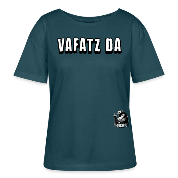 VAFATZ DA-Rundhals Frauen Bio-T-Shirt - Dunkles Petrol
